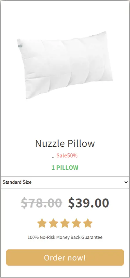 Nuzzle pillow price offer