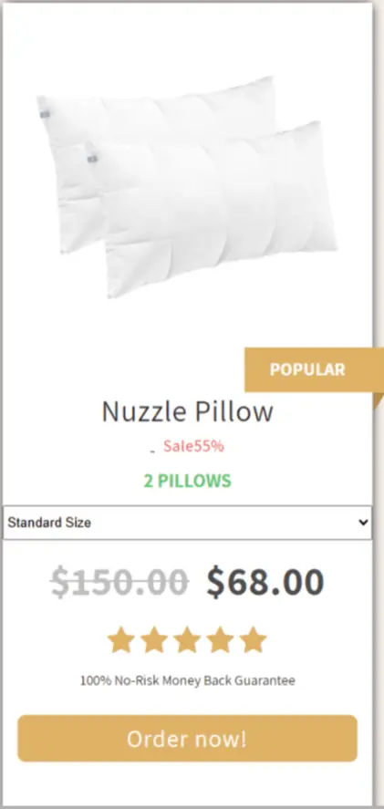 Nuzzle pillow price offer